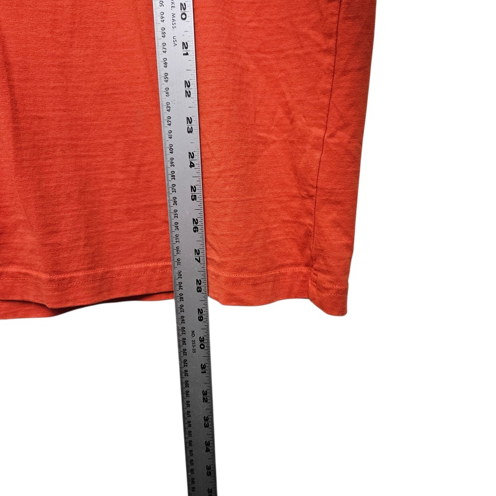 The J. Peterman Company Mens Orange Crew Neck Pocket T Shirt Size L Basic Casual - Picture 7 of 9